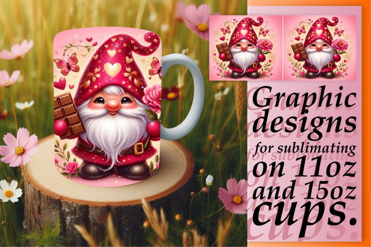 Gnome-themed Heartfelt Mug Wraps