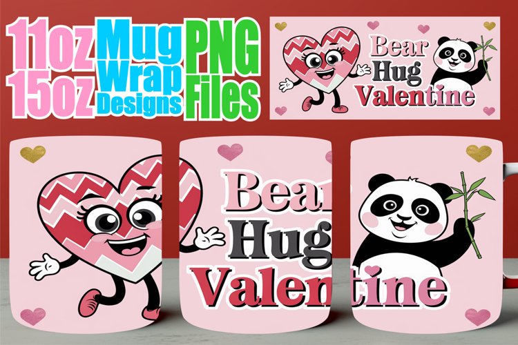 Joyful journeys 11oz 15oz sublimation wrap, Valentines example image 1