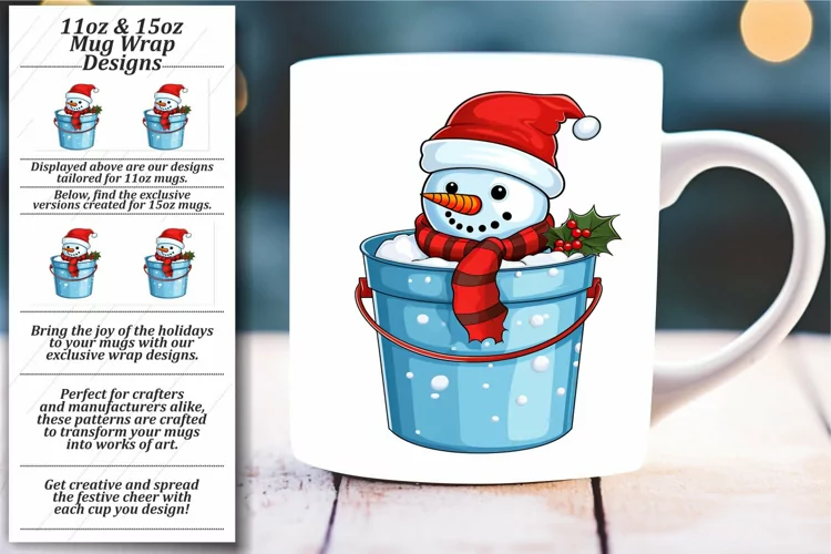 Xmas Delights in a Mug: Watercolor Animal Wrap