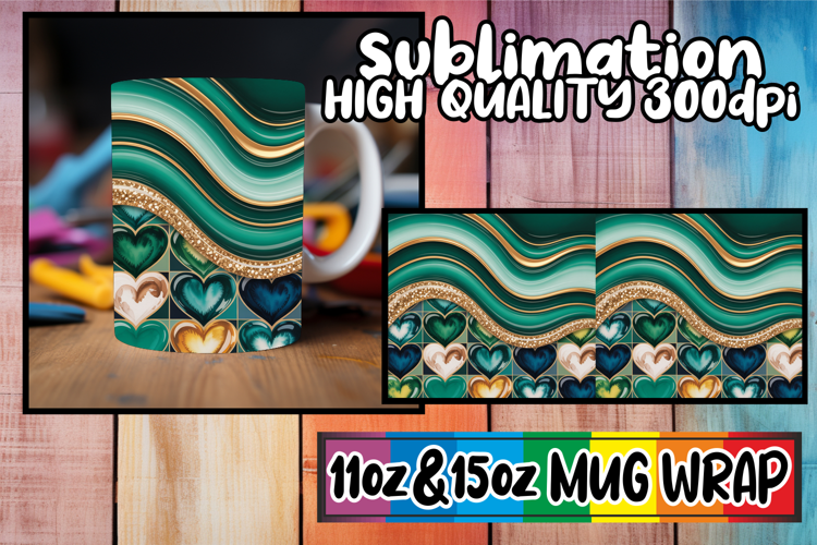 Timeless beauty 11oz 15oz mug wrap, Pattern