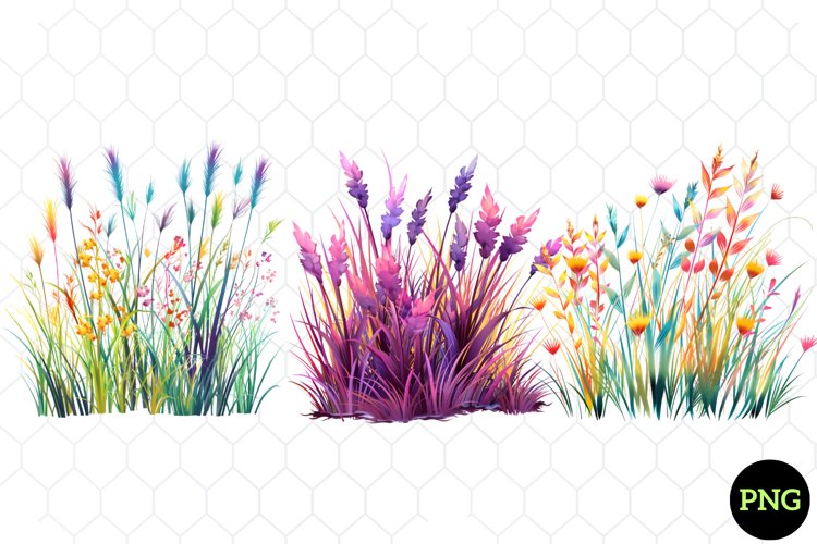 Watercolor Grass Clipart , Watercolor Clipart