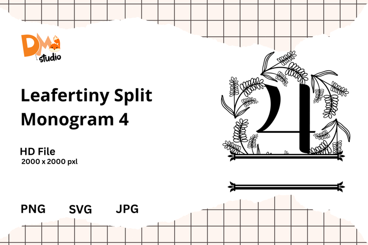 Floral Monogram Letter Svg Image 14