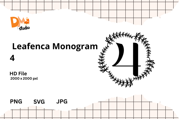 Floral Monogram Letter Svg Image 12