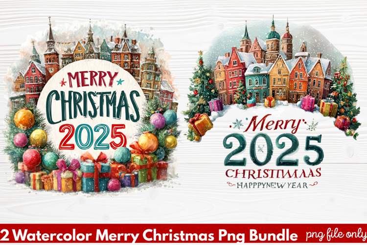 Christmas Watercolor Clipart Image 11