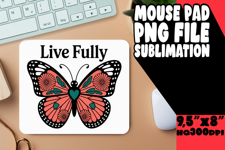 ENCHANTED desk pad Sublimation Style, Butterfly