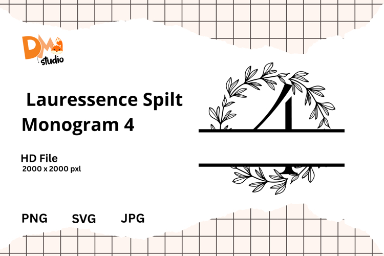 Floral Monogram Letter Svg Image 8
