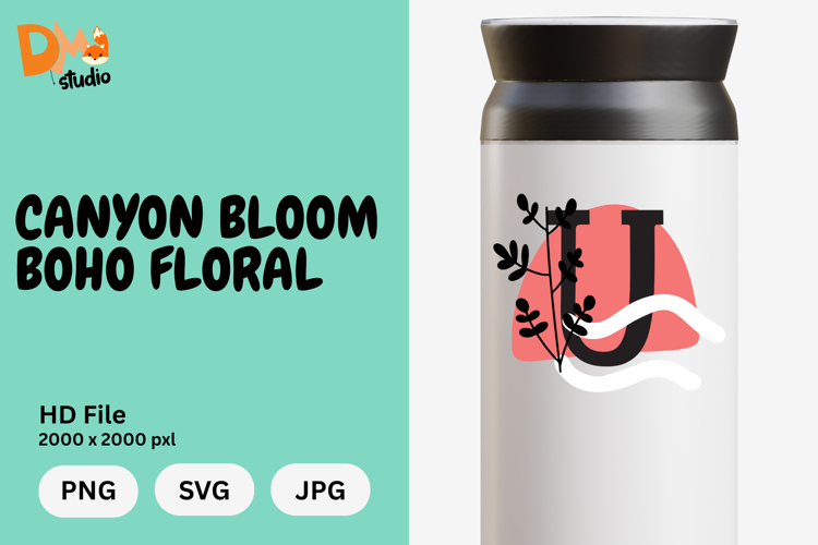 Boho Floral Svg Image 3
