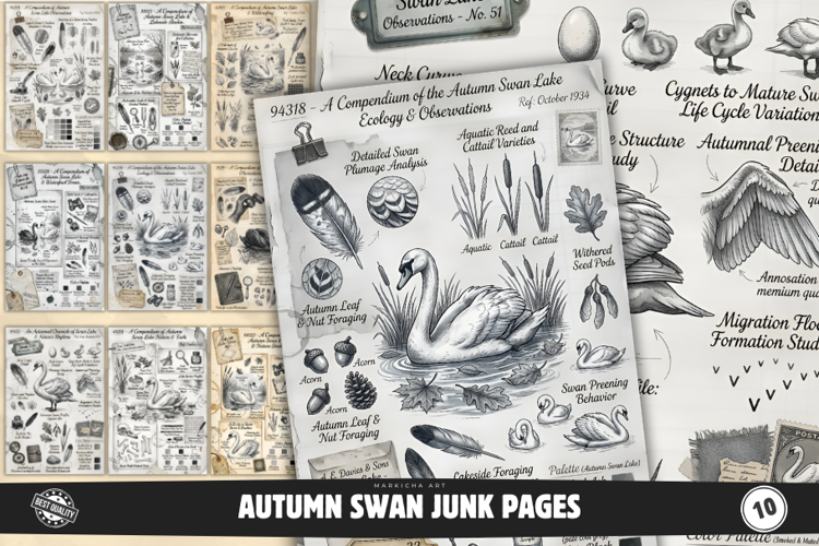 Autumn Swan Junk Journal