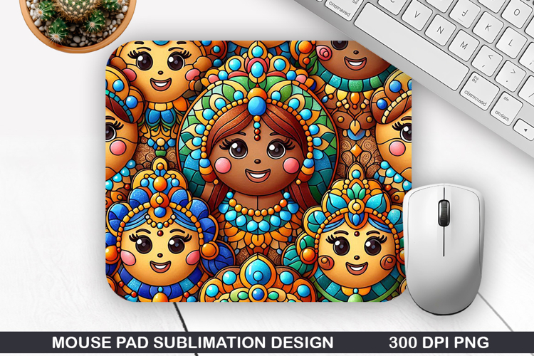 Mouse Pad Sublimation, Christmas Mouse Pad PNG Design
