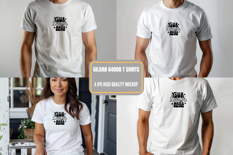 White Tshirt Mockup Image 24