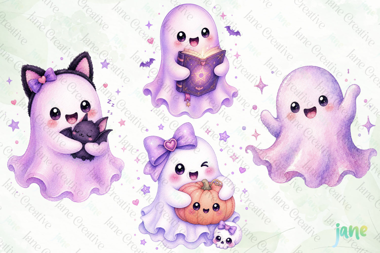 Cute Halloween Ghost Clipart