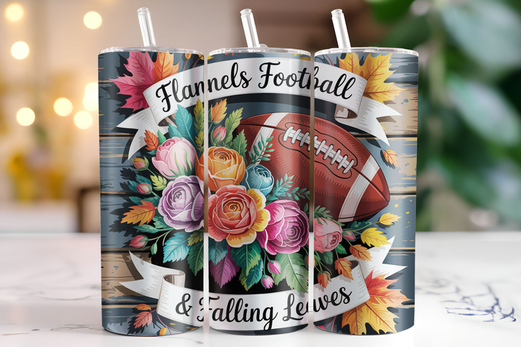 Falling Leaves Tumbler Wrap | Sublimation | Tumblers
