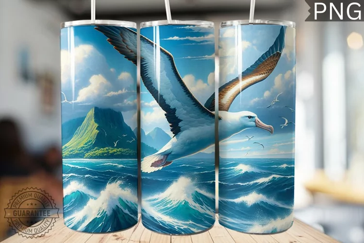 Albatross Tumbler Wrap - Albatross Tumbler Design