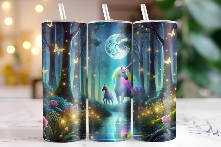 Unicorn Tumbler Wrap | Sublimation | Tumblers example image 1