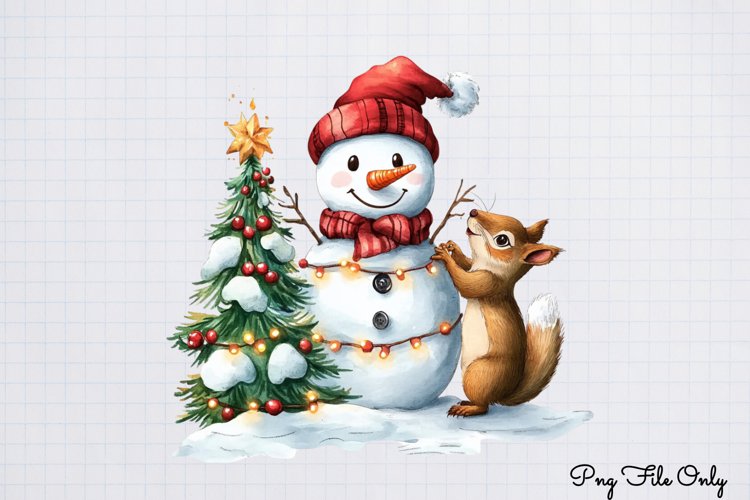 Cute Snowman Clipart Image 15