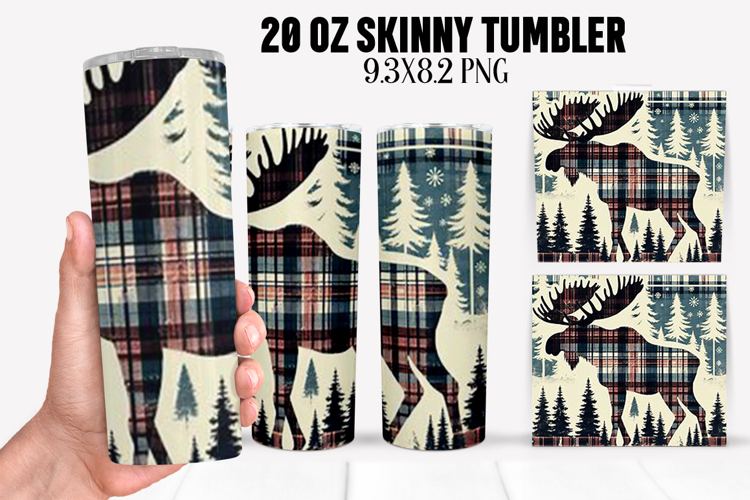 Christmas Deer Tumbler Sublimation ,20 oz Tumbler Wrap