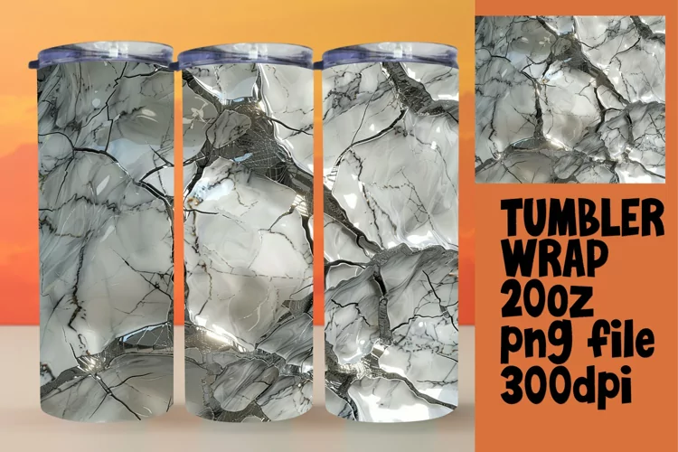 Radiant Stone Pattern Tumbler Series