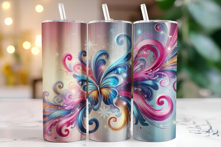 Abstract Tumbler Wrap | Sublimation | Tumblers