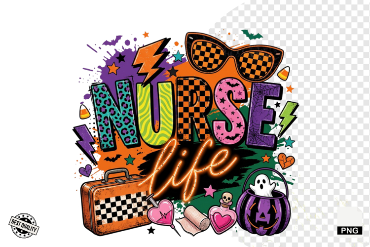 Halloween Nurse PNG Sublimation