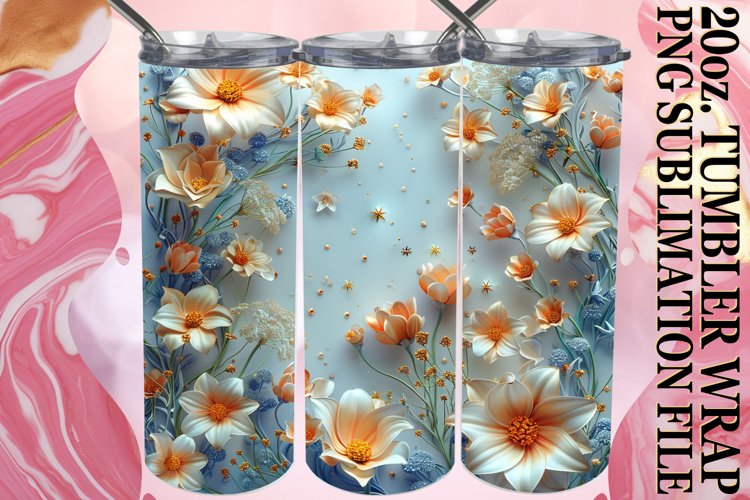 Meadow Majesty Tumbler Design 20oz example image 1