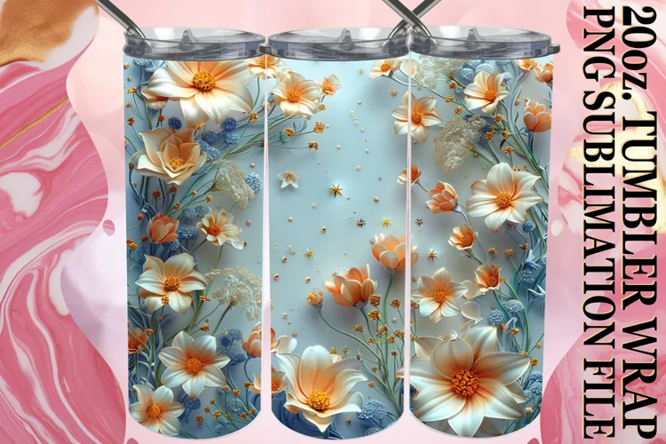 Meadow Majesty Tumbler Design 20oz