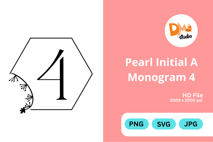 Pearl Monogram Svg Image 4