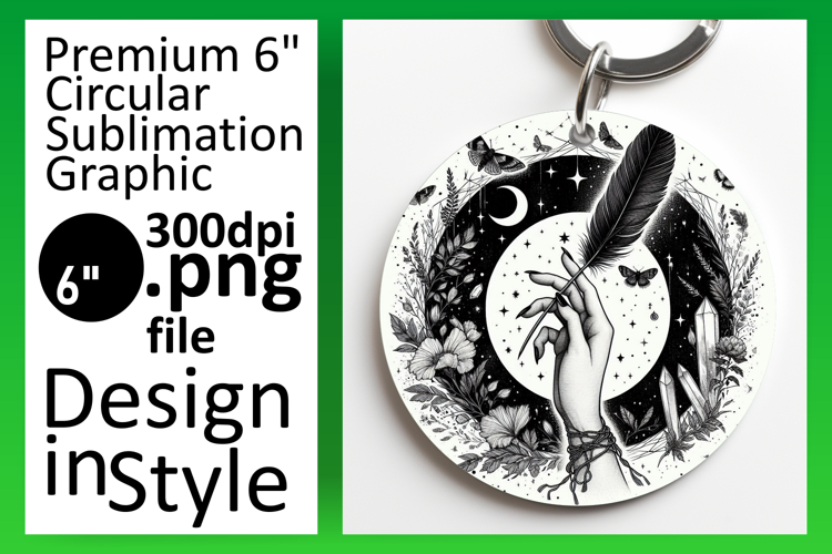 Trendy Round Design for Sublimation , Mystic