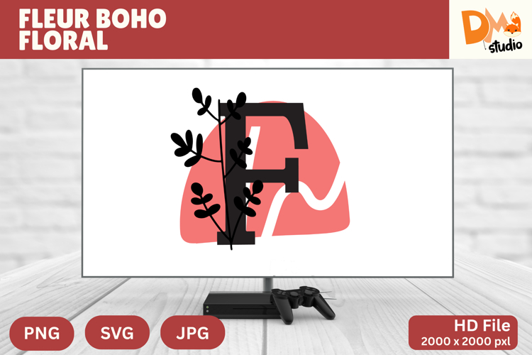 Boho Floral Svg Image 21