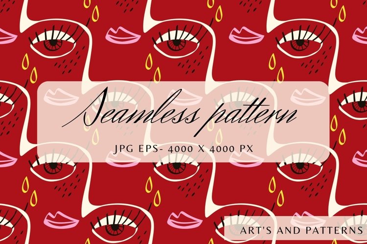 Sad faces pattern | Sad faces digital paper