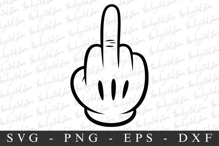 Middle Finger Svg Image 3