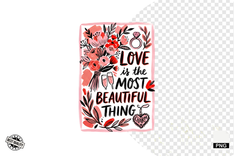 Summer Wedding Love Clipart example image 1