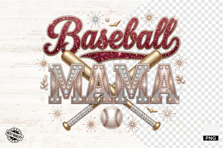 Baseball Mama Png Sublimation - Mothers Day Png