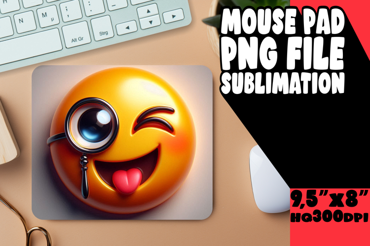 Luminous Mouse Pad Design Ideas, 3D Emoji