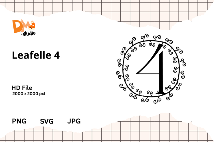Floral Monogram Letter Svg Image 2