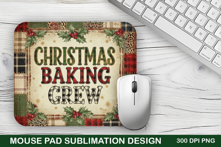 Christmas Baking Mouse Pad Sublimation - Christmas Design