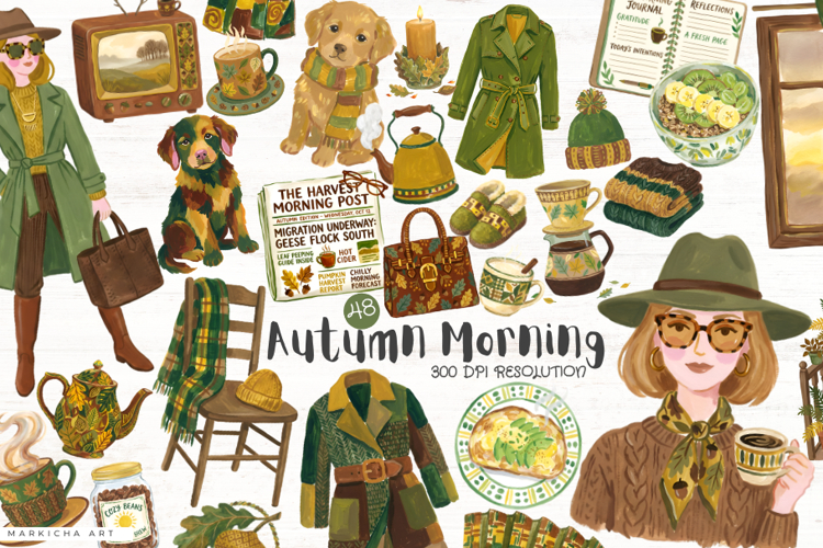 Autumn Morning Clipart