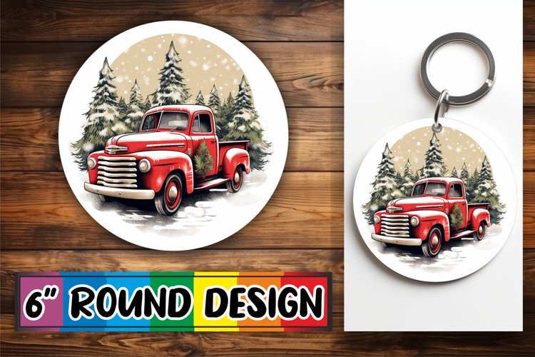 Sparkling Holiday Round Sublimation Ornament