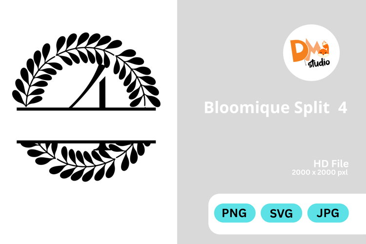 Bloomique Split Monogram