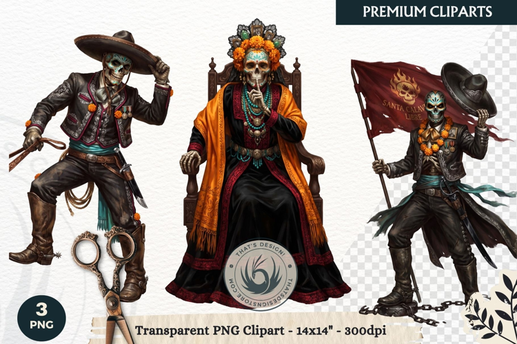 The Marigold Veil Day of the Dead Fantasy RPG Clipart