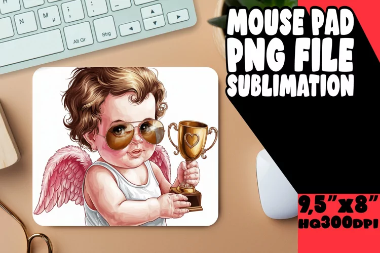 SWEET desk MAT Sublimation Ideas, Cupid