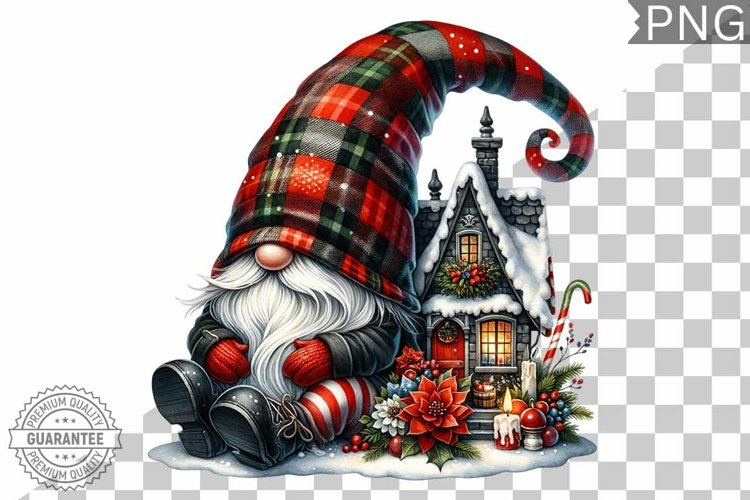 Christmas Gnome Sublimation - Clipart PNG Design