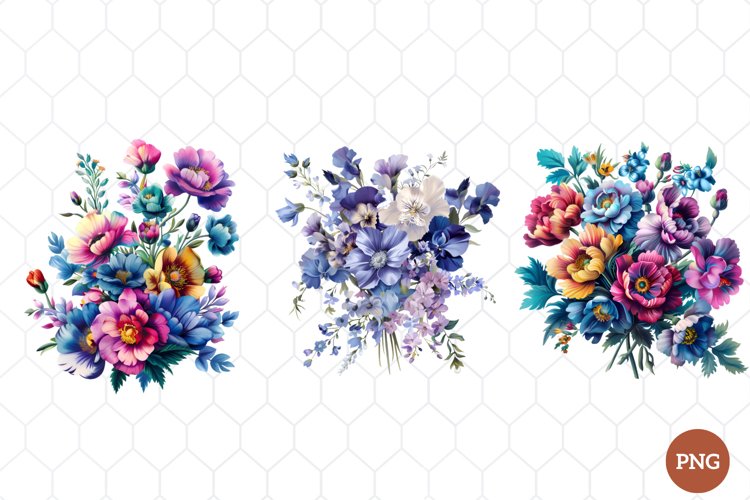Watercolor Wildflowers Clipart