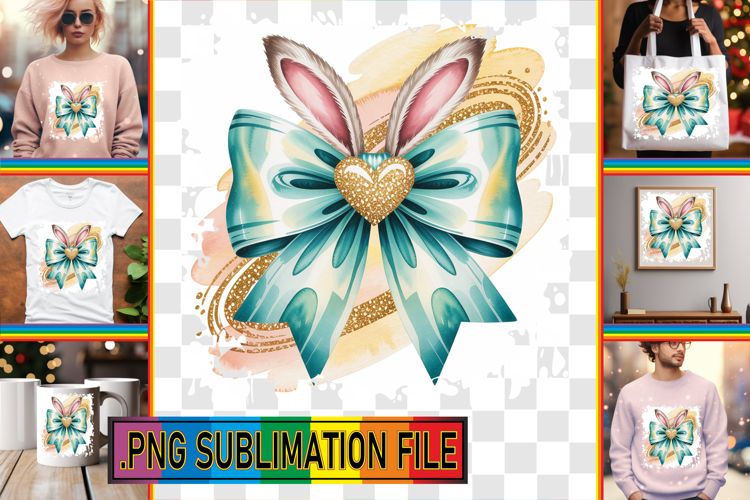 Dazzling PNG Art for TSHIRTS, Easter Bow