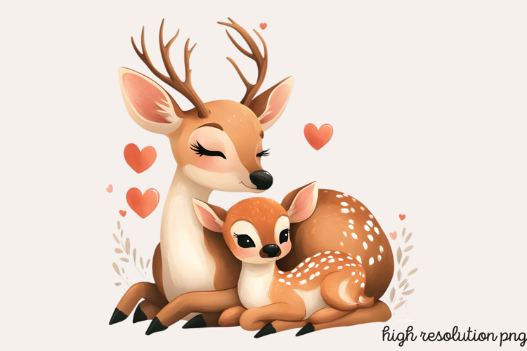 Mothers and Babies Nursery Animals PNG