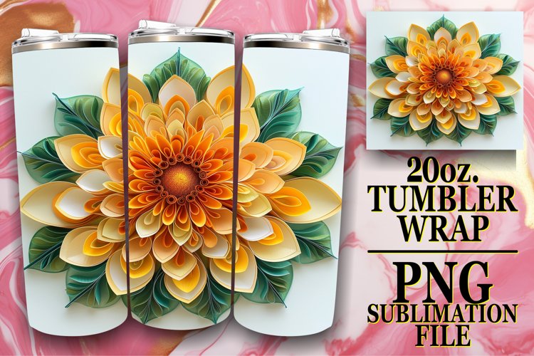 Vibrant Spring Blossom 20oz Tumbler Sublimation