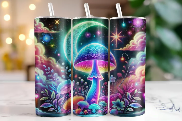 Mushroom Tumbler Wrap | Sublimation | Tumblers