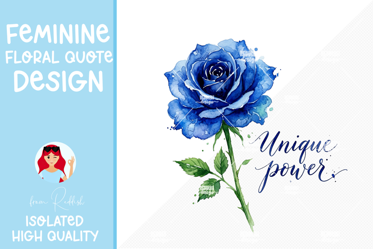 Feminine Floral Design Watercolor Flower Illustration