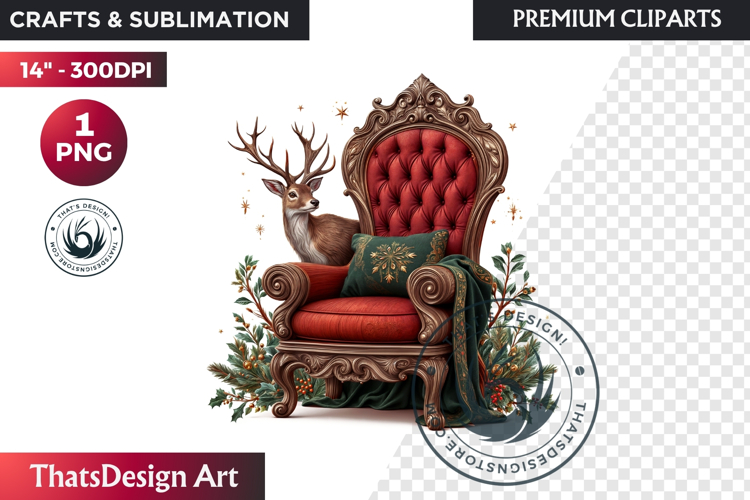 Traditional Christmas Clipart PNG, xmas sublimation, santa