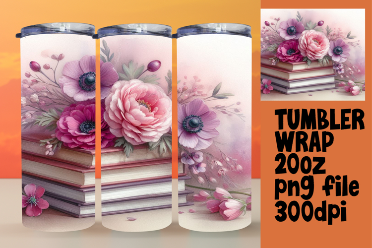 20oz Sublimation Gift Template , Books