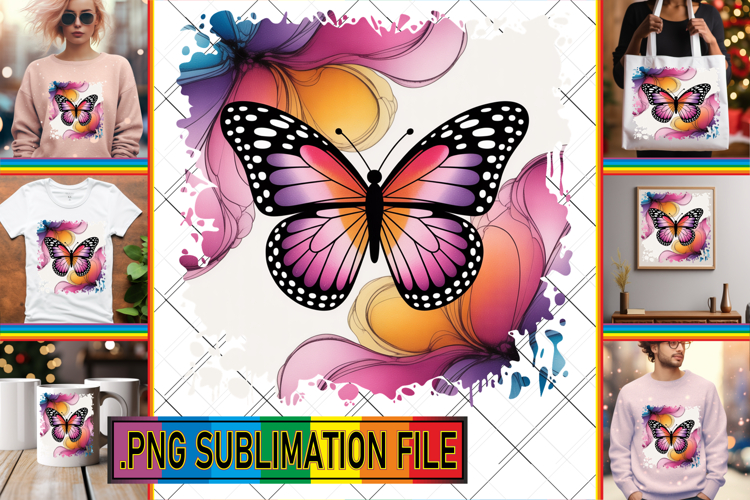 Elegant PNG TSHIRT Gift Ideas, Butterfly